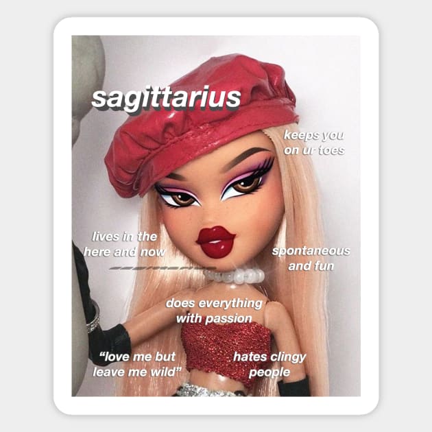 Sagittarius bratz Sticker by ematzzz